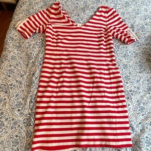 Striped red and white Banana Republic dress